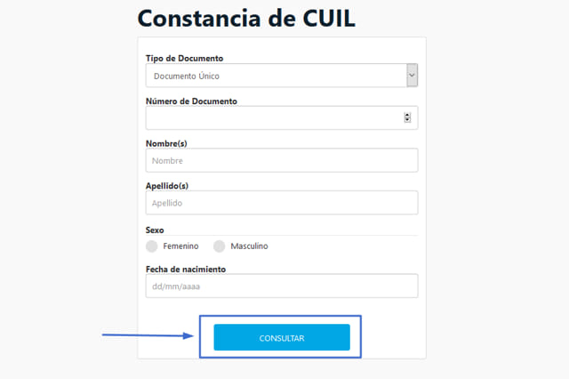 Consultar CUIL online 3